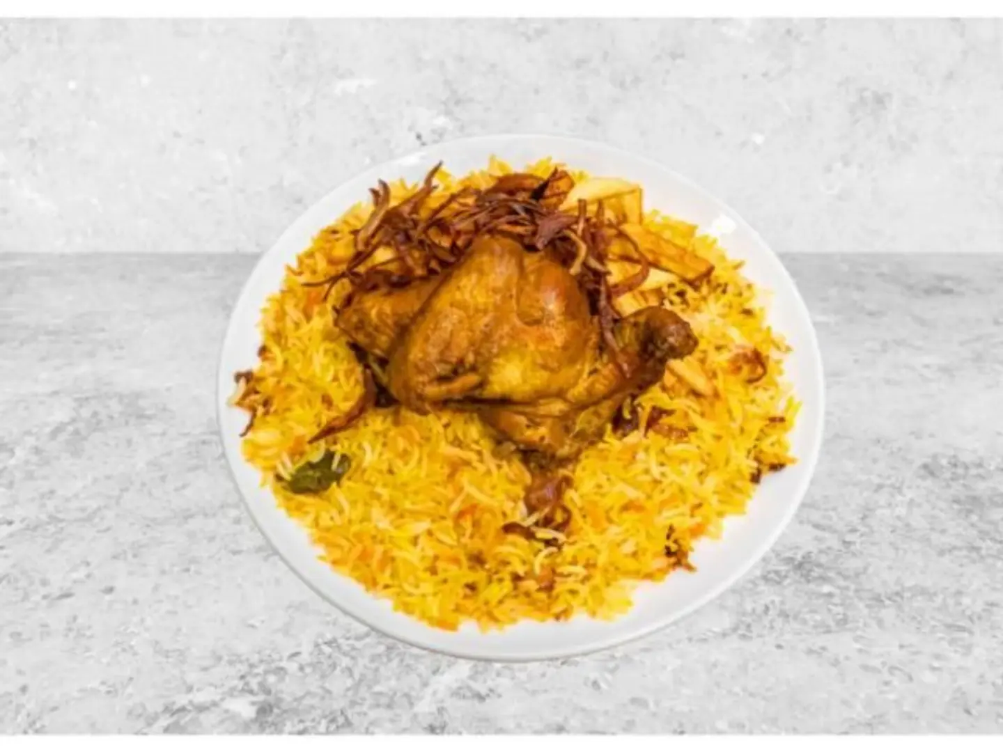 حبة شواية مع رز برياني
