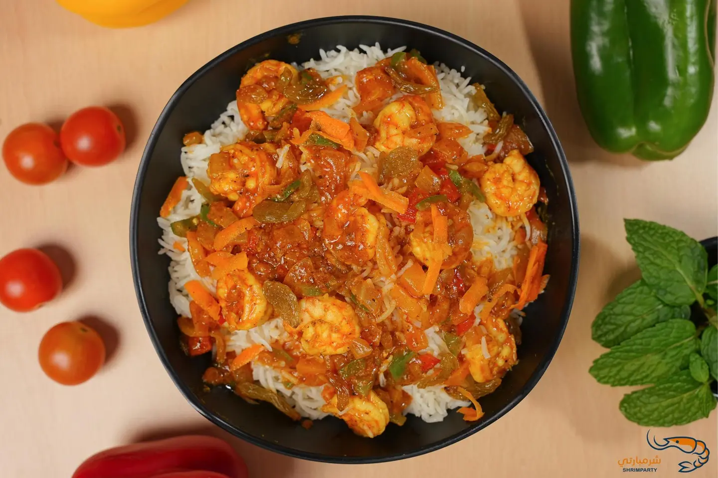White Rice With Shrimp