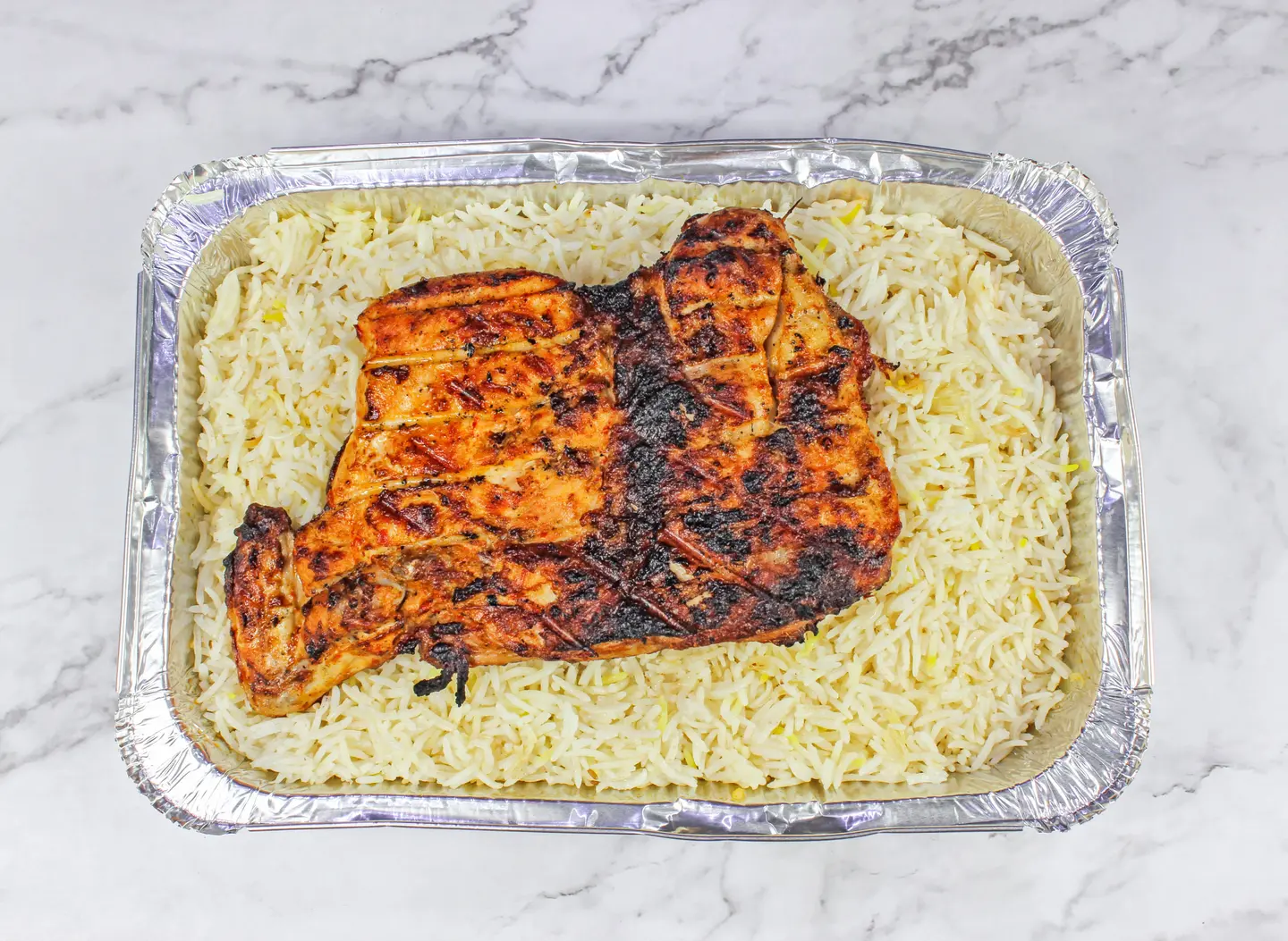 Half Chicken Regular Charcoal With White Rice