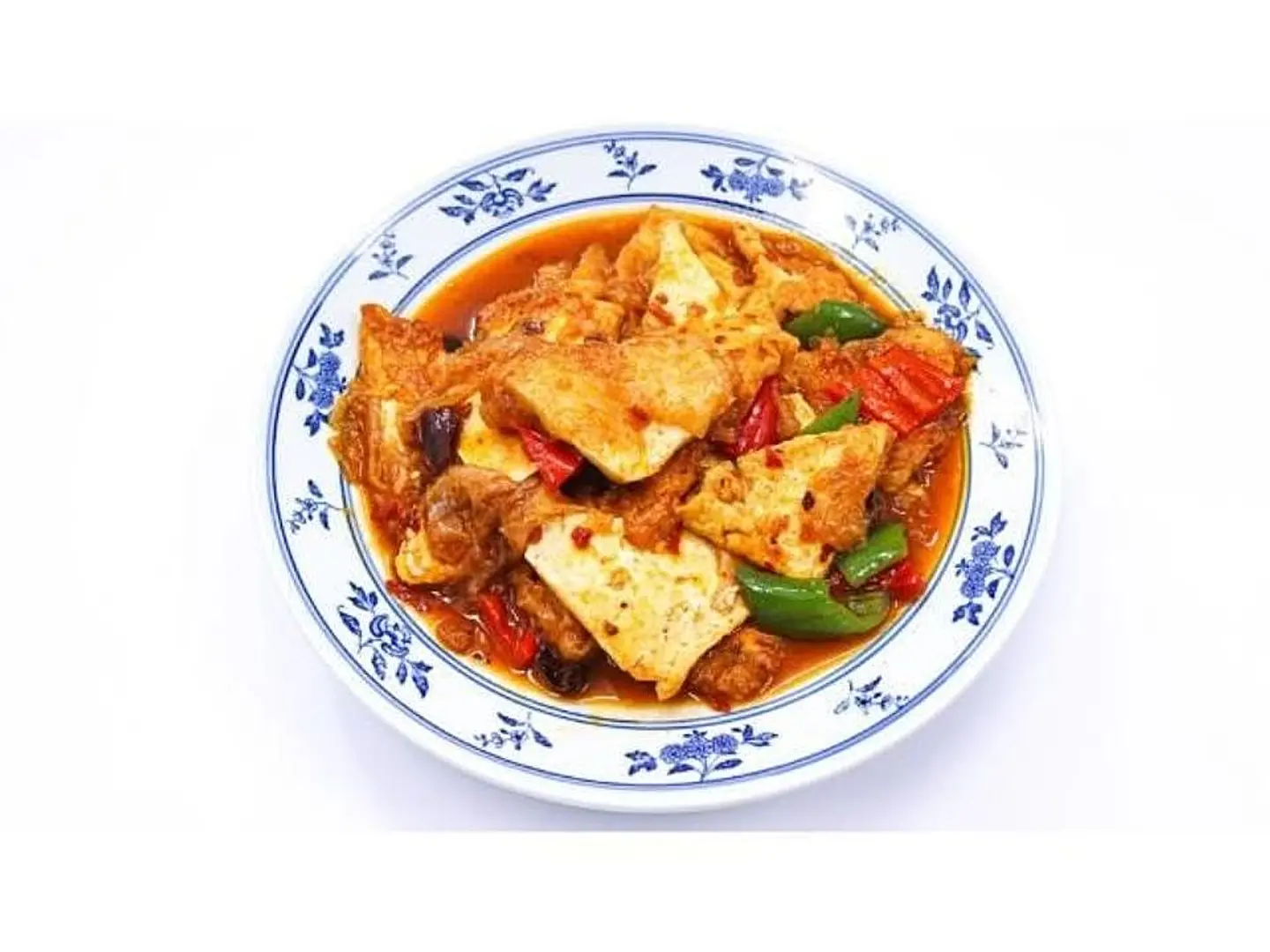 Fried Tofu In A Delicious Sauce