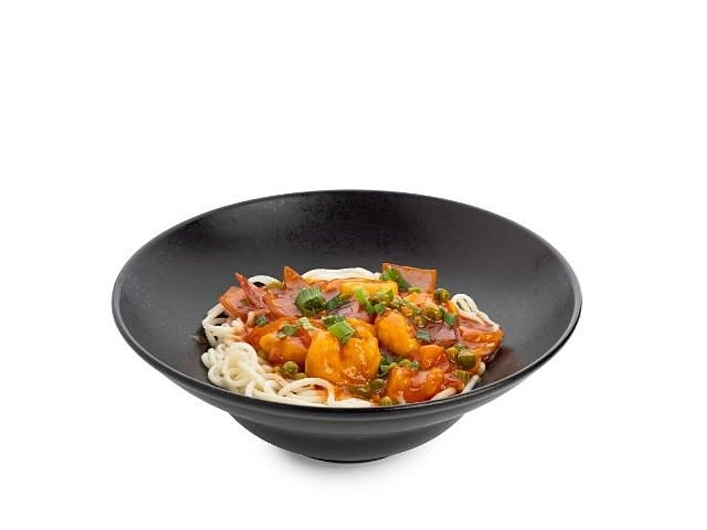 نودلز مع الجمبري الحار والحلو