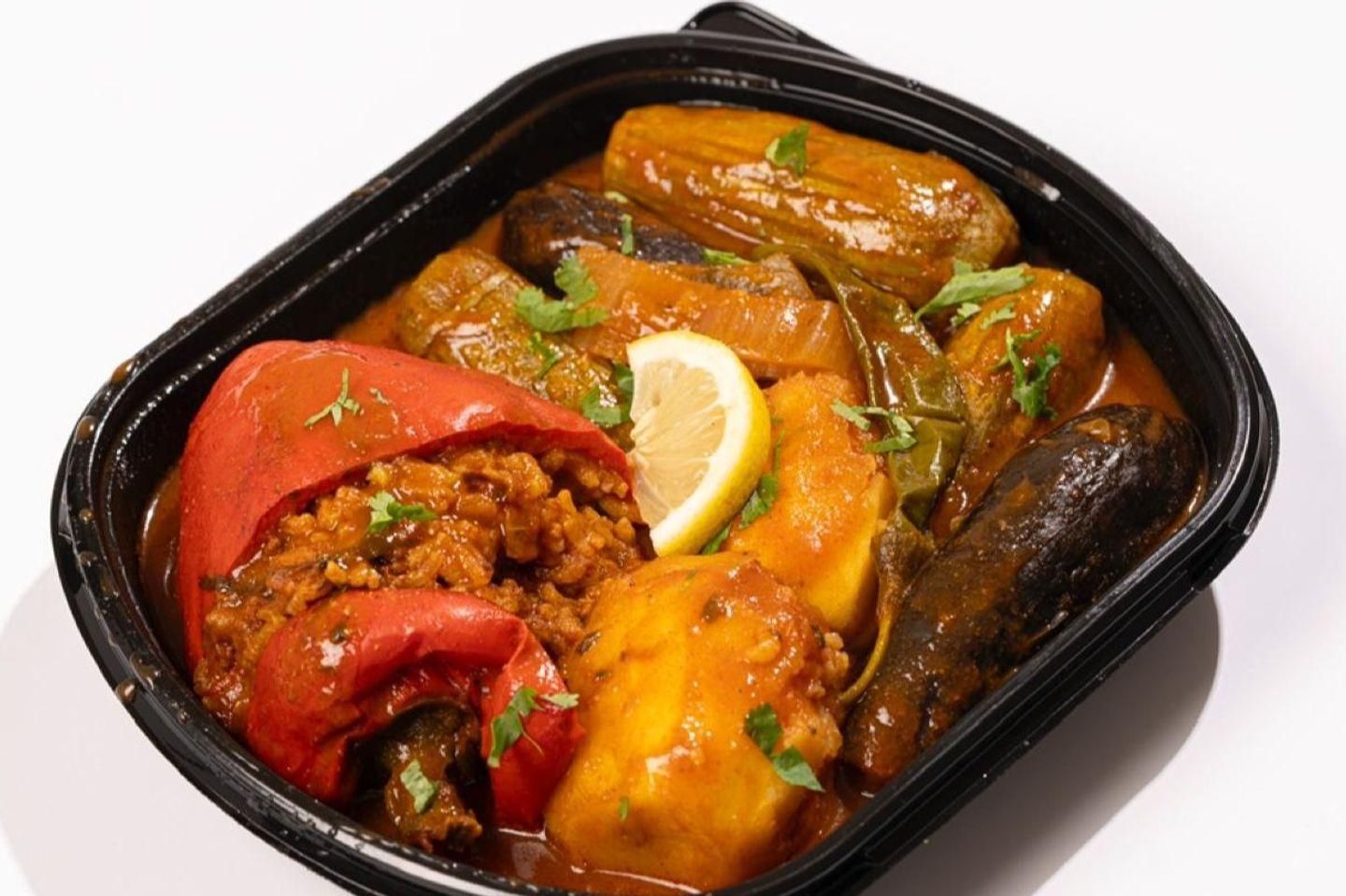 Mixed Stuffed Vegetables Plate