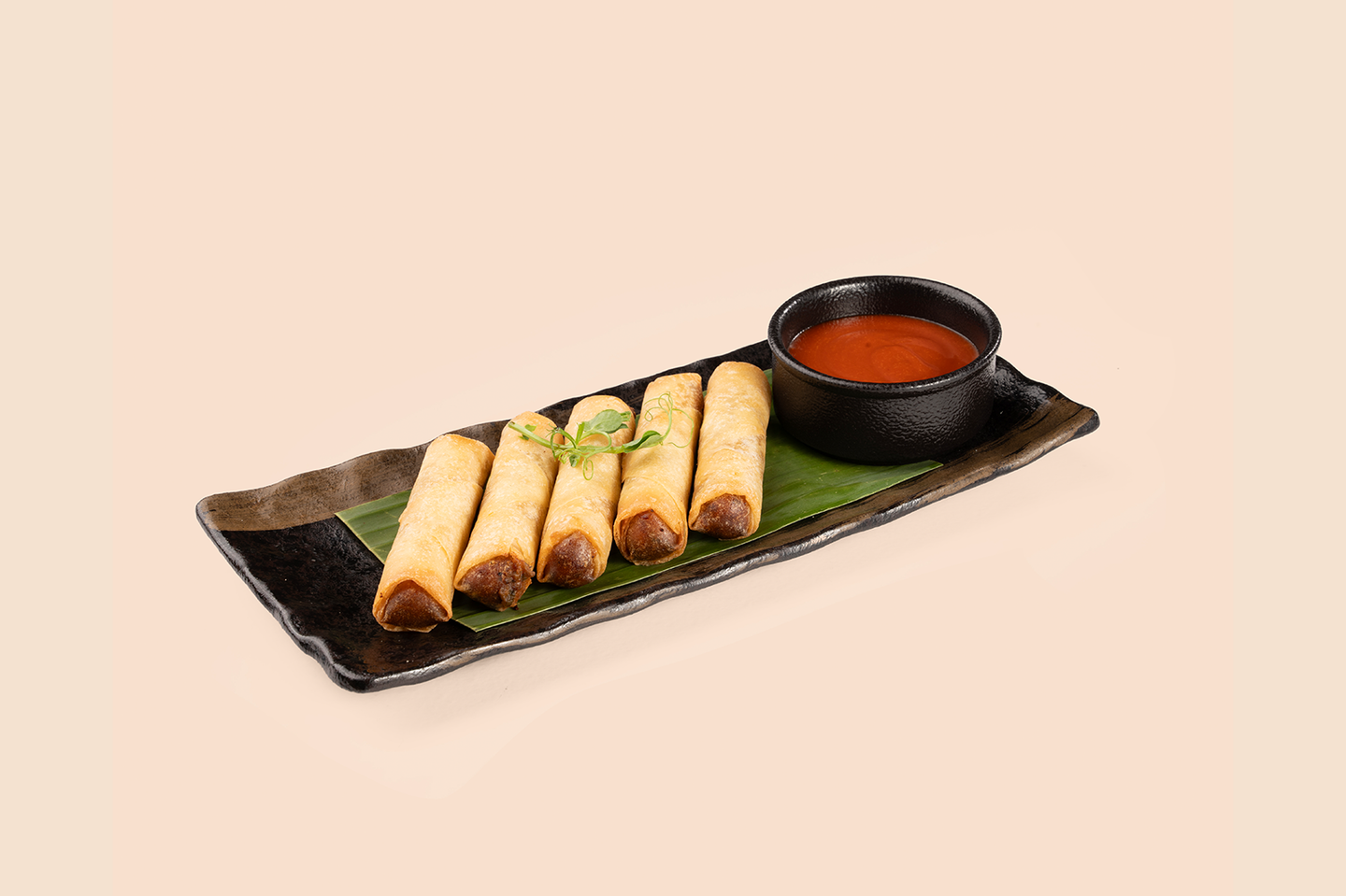 Cheese Burger Spring Rolls