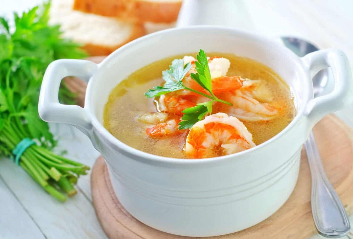 شوربة روبيان مع الشوفان