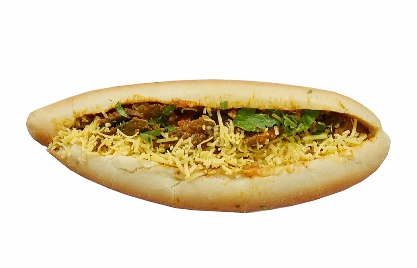 ساندويش لحم عادي بالجبن