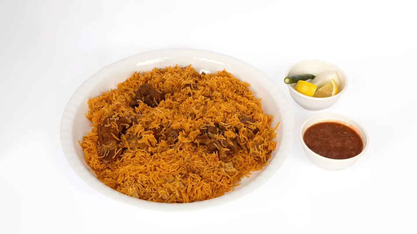 مضغوط لحم حاشي أرز عنبر أحمر