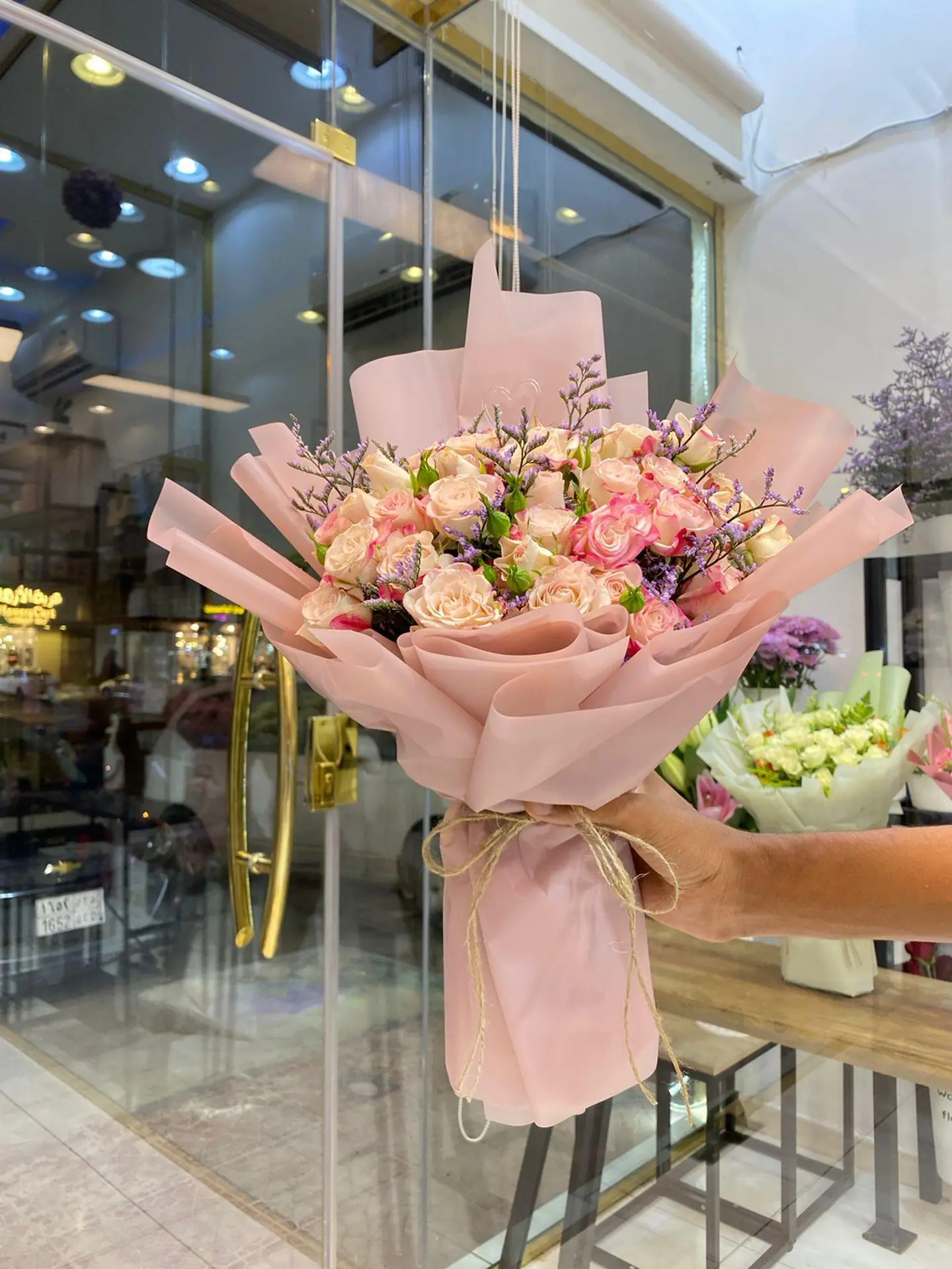 بوكيه ورد خزامى 42