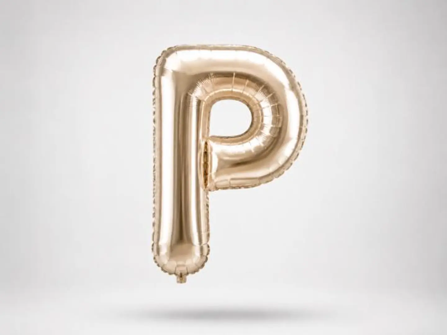 Silver Balloon Letter P