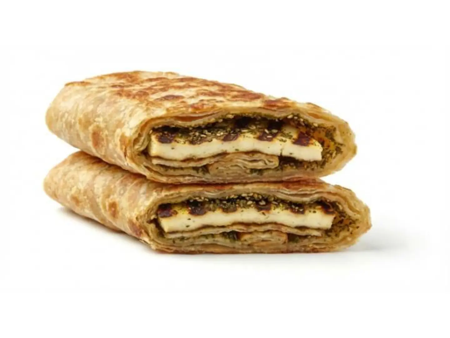 شباتي جبن حلوم مع زعتر