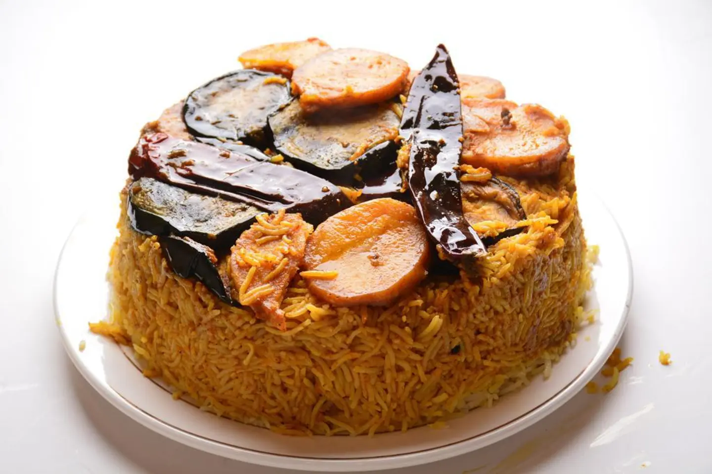 نصف دجاج مقلوبة