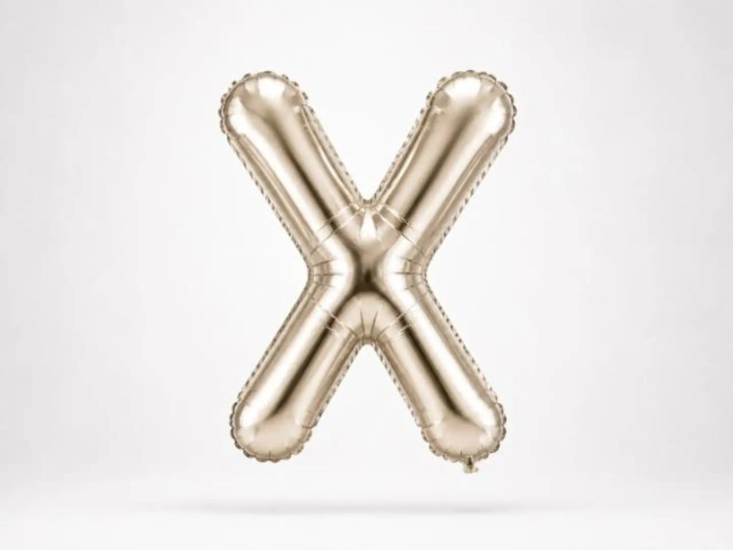 Silver Balloon Letter X