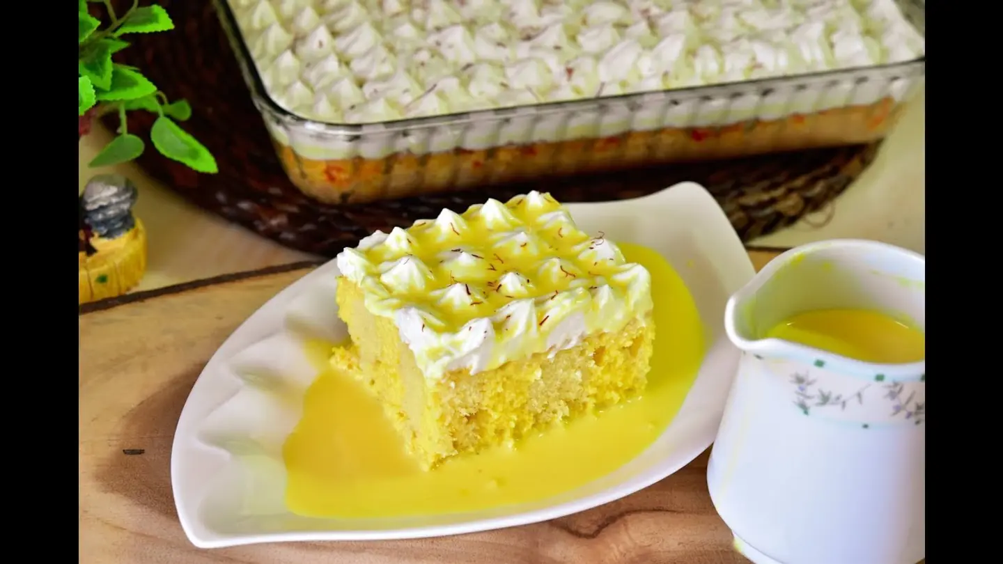 كيك الزعفران