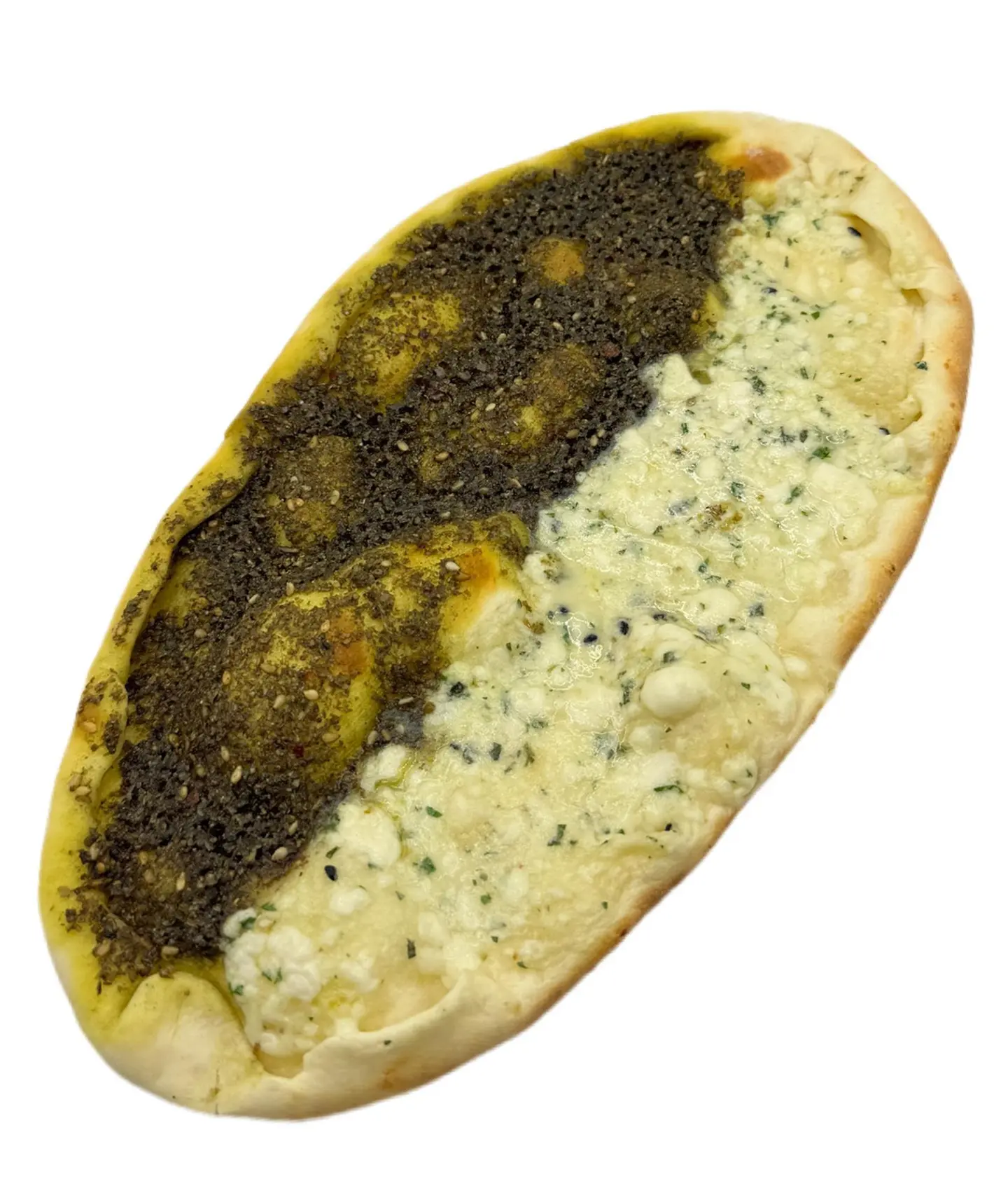 نص نص , زعتر و جبن