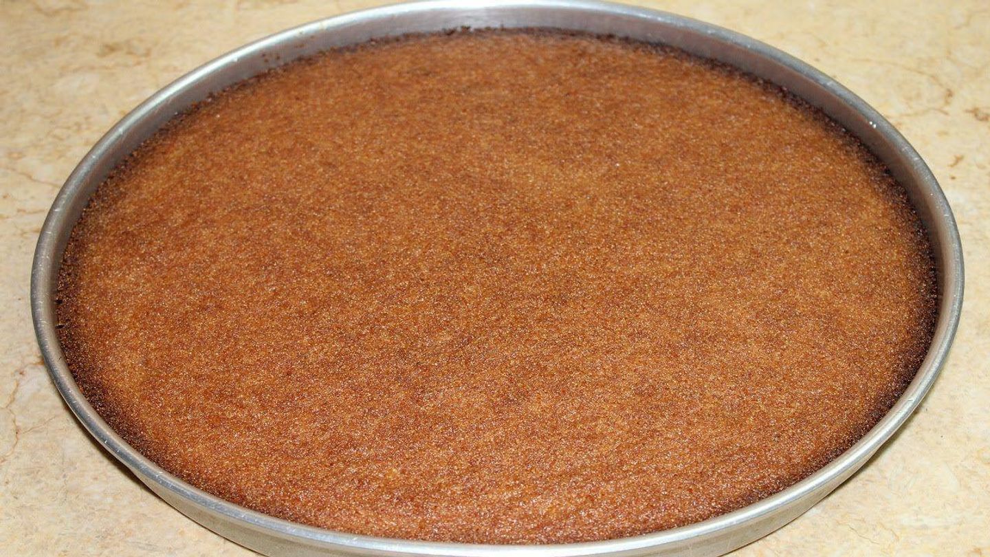 Plain Basbousa With Syrup