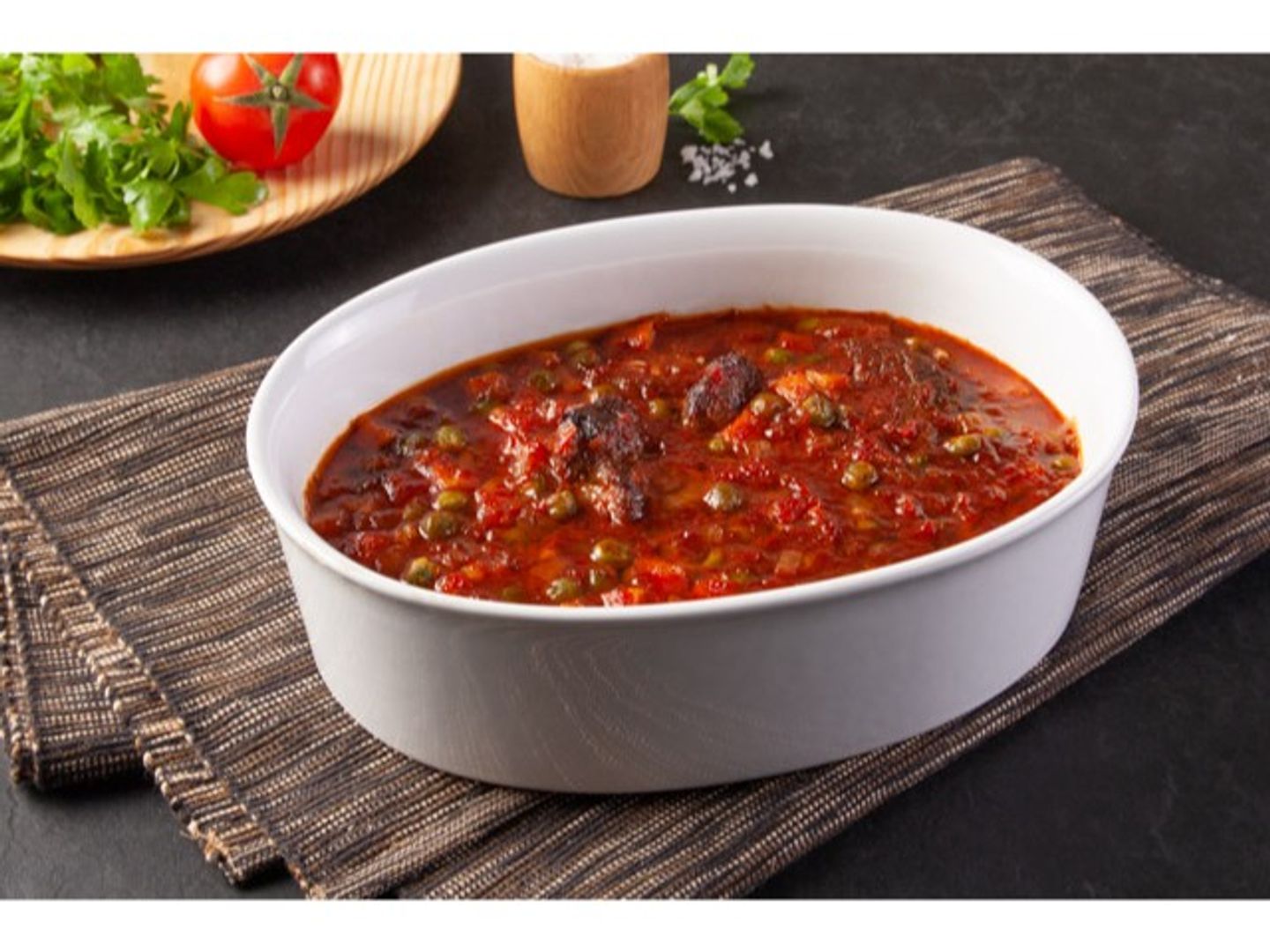 طاجن بسلة بالعكاوي