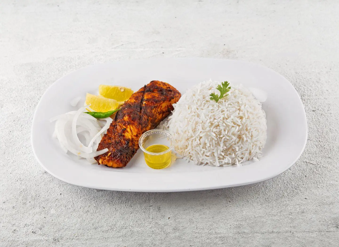 مكس جمبري مع فيليه مشوي مع أرز