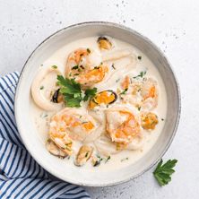 طاجن حبار صوص أبيض