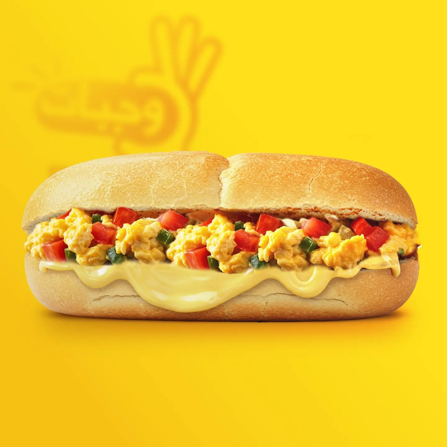 ساندويتش‭ ‬شكشوكة‭ ‬بالجبنة