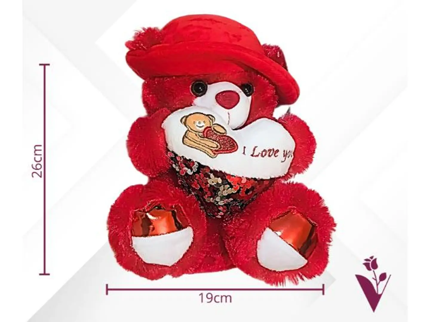 دمية دب الحب صغير