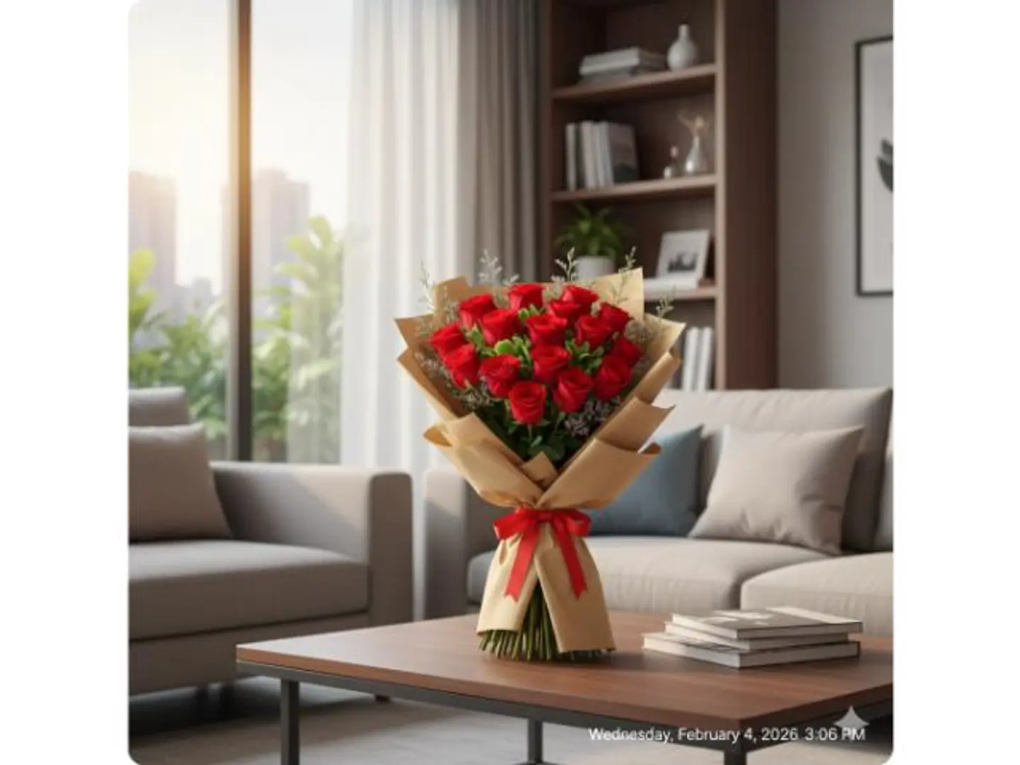 باقة زهور نبض الحب