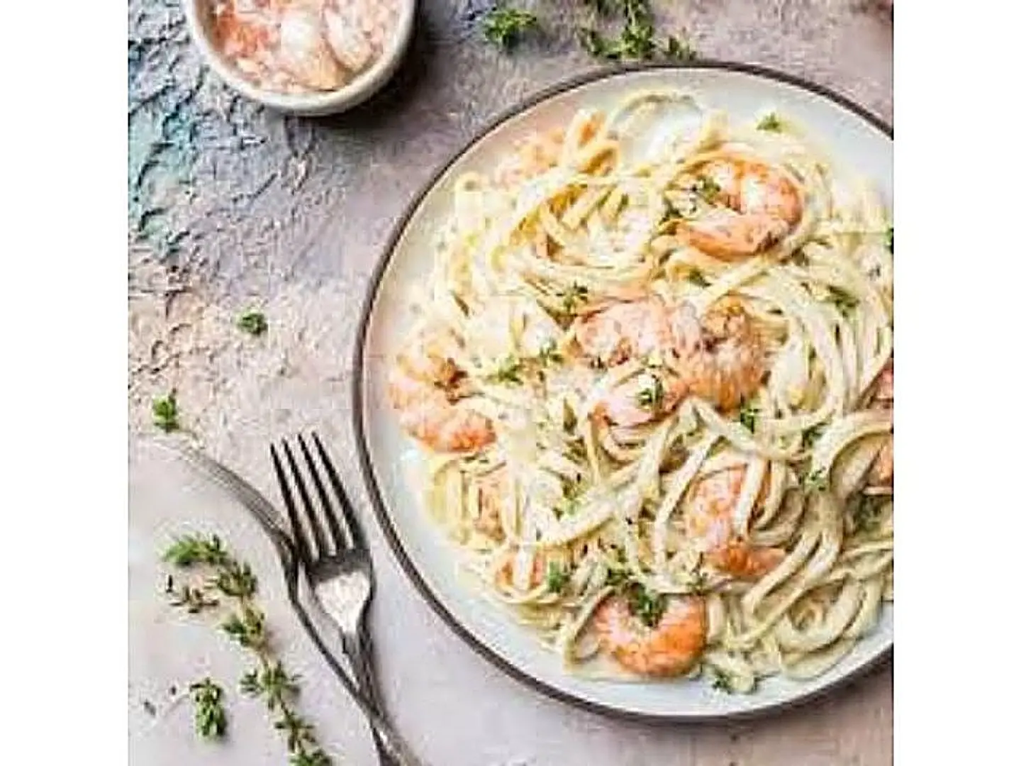 Shrimp White Sauce Pasta