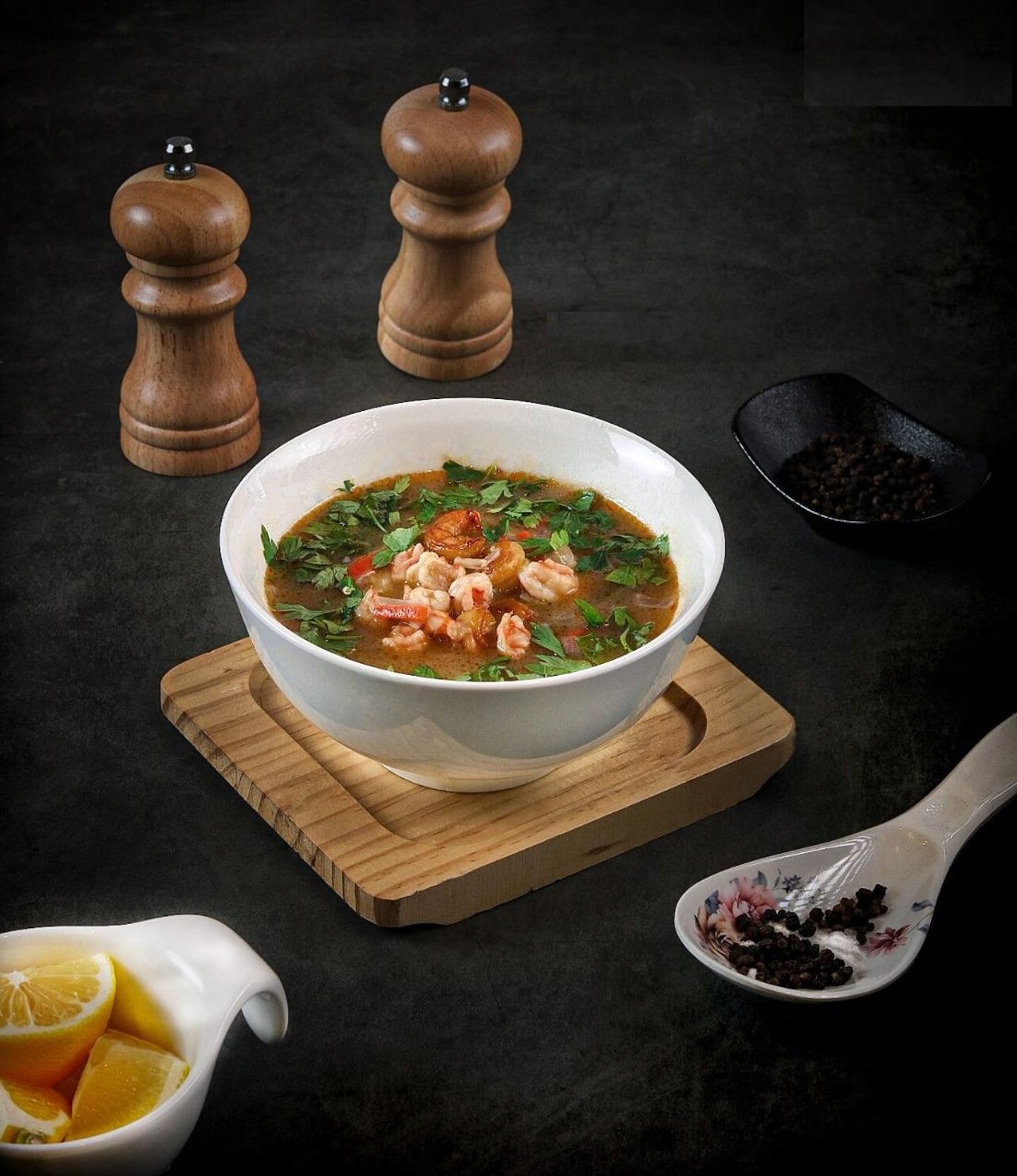 شوربة جمبري بيضاء