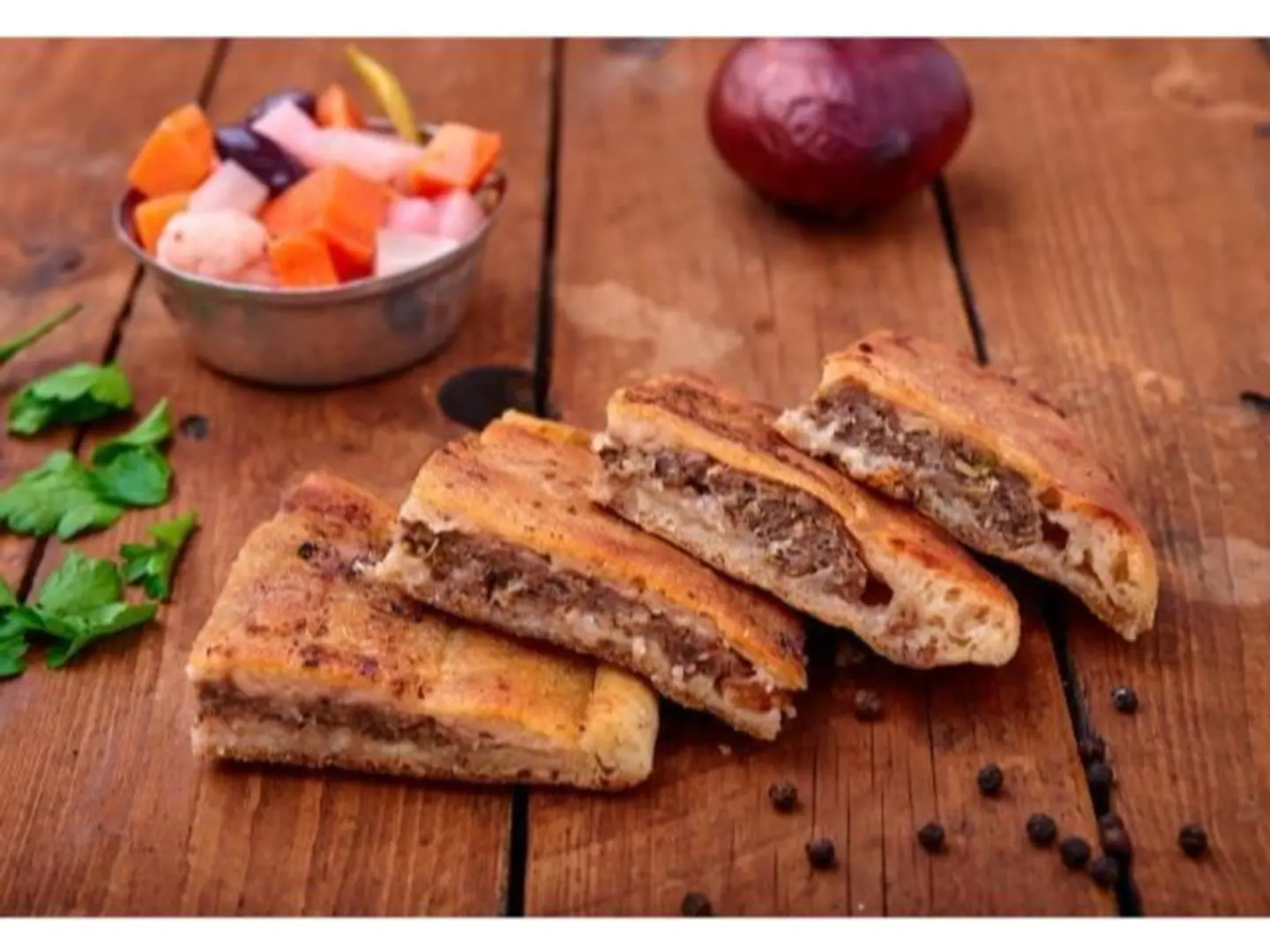 Hawawshi Sandwich On Charcoal