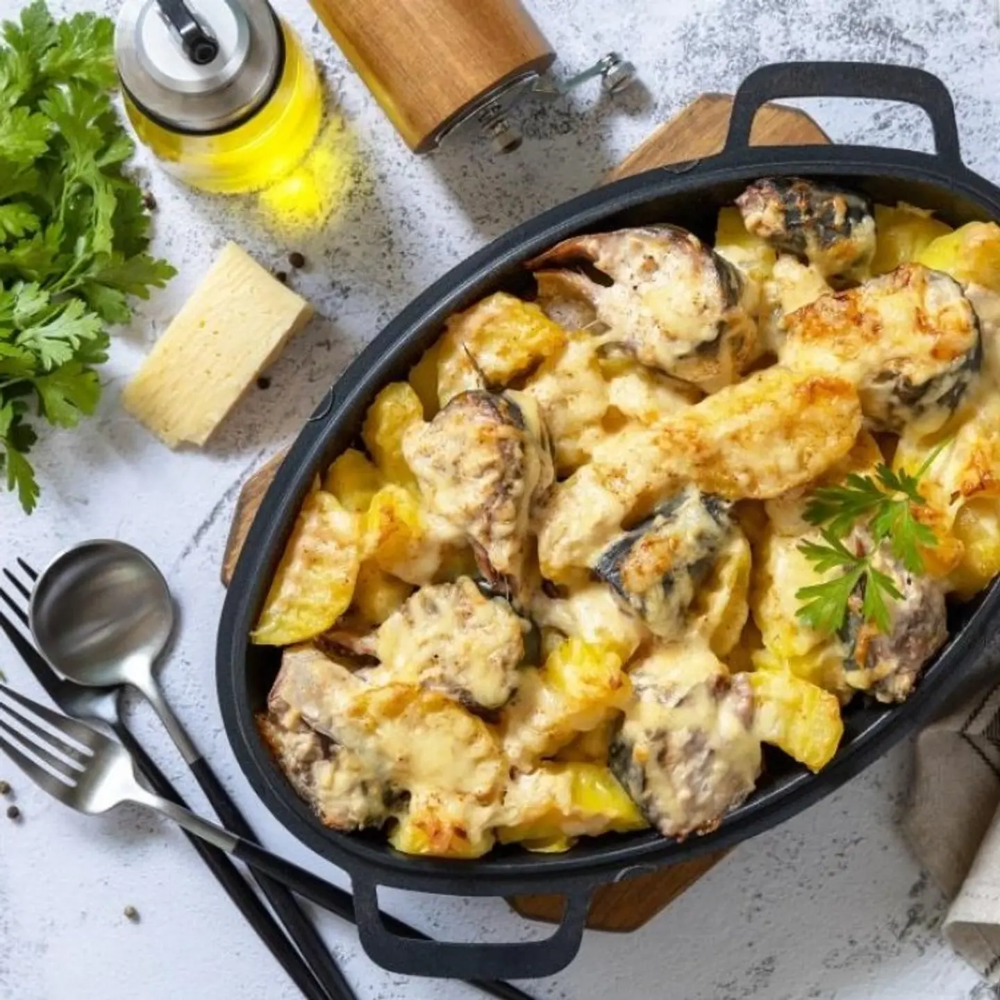 دجاج بالبطاطس