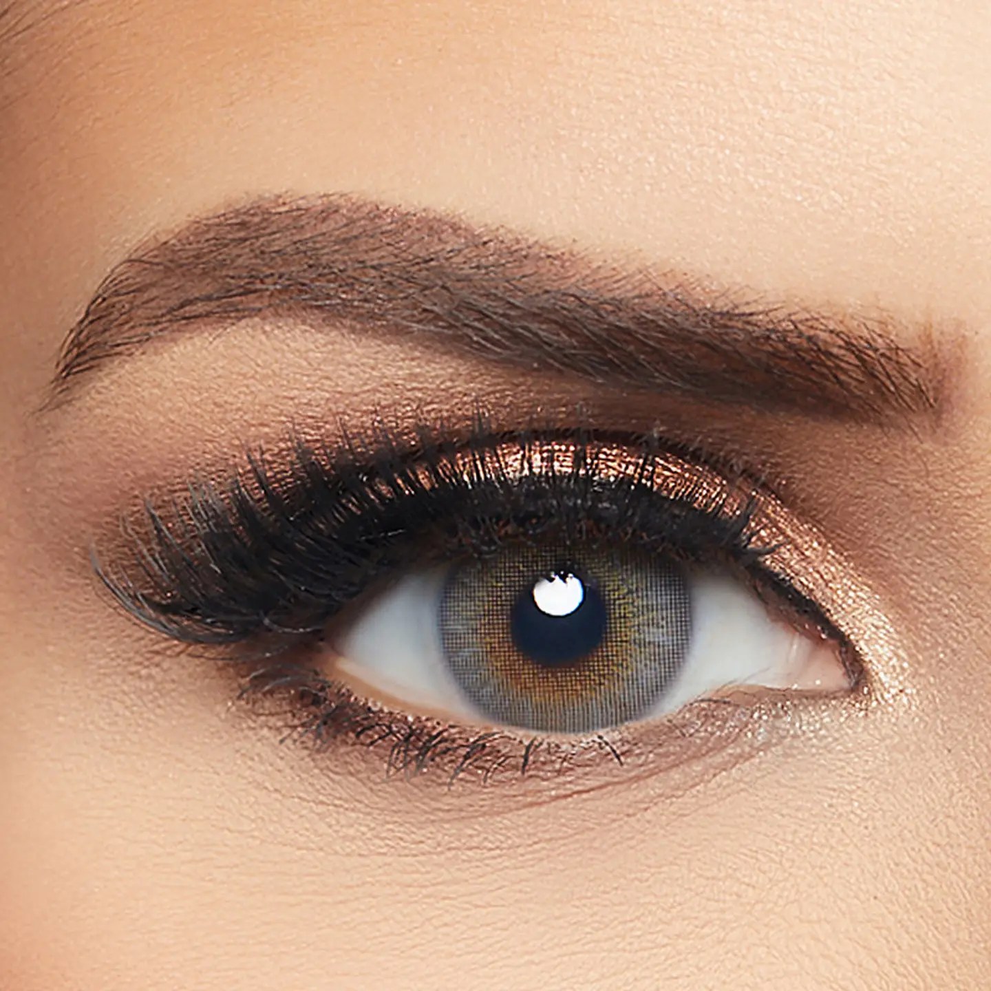 Golden Gray Colored Contact Lenses By Layala  Pack Of 2
