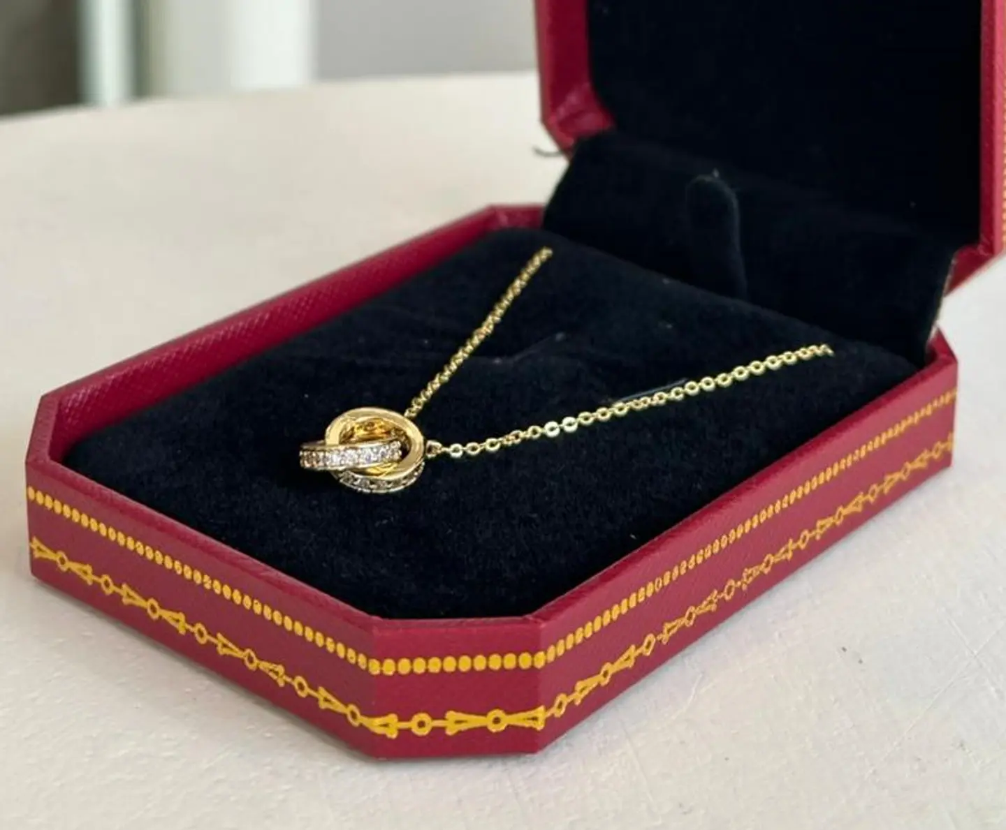 Golden Elegance Circle Necklace