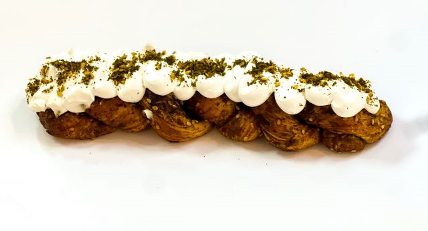 Zatar  Croissant Twist  With Labna
