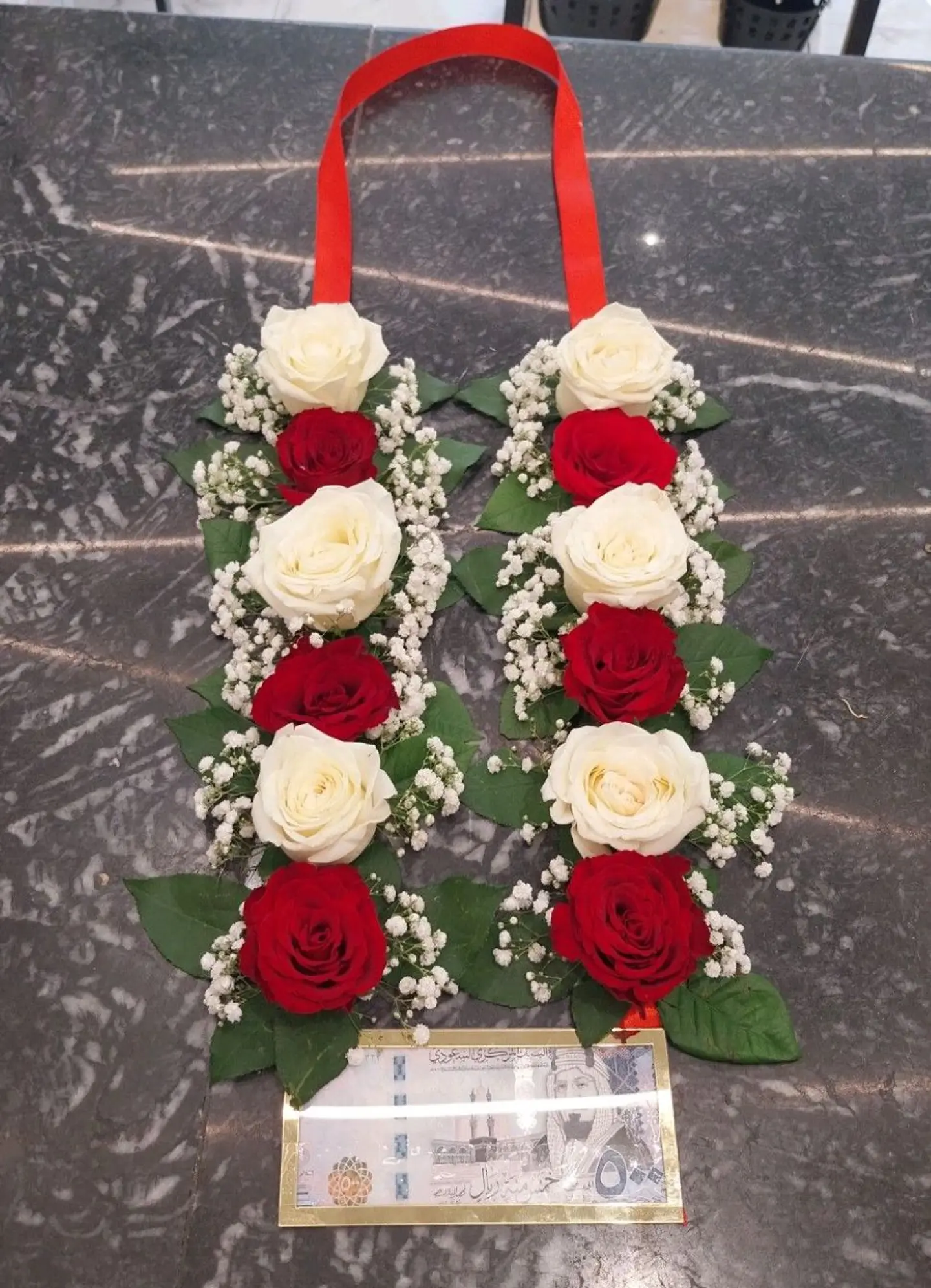 Rose Necklace With Acrylic