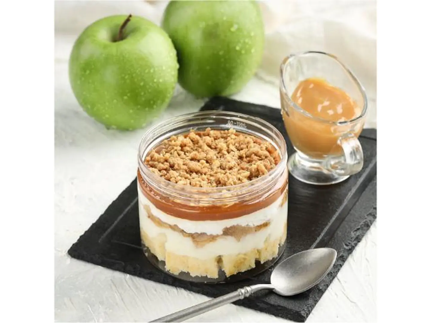 Apple Crumble Caramel Trifle