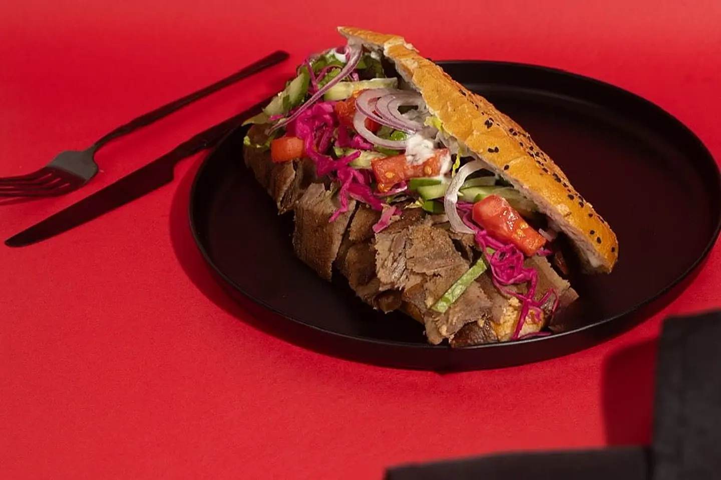 دونر كلاسيك لحم