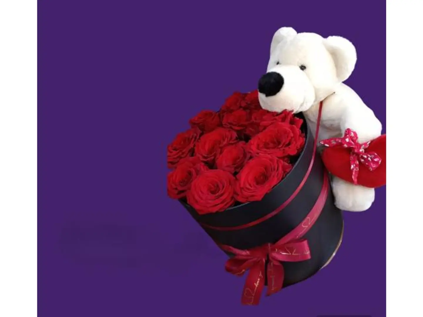 Rose Teddy Bear Box