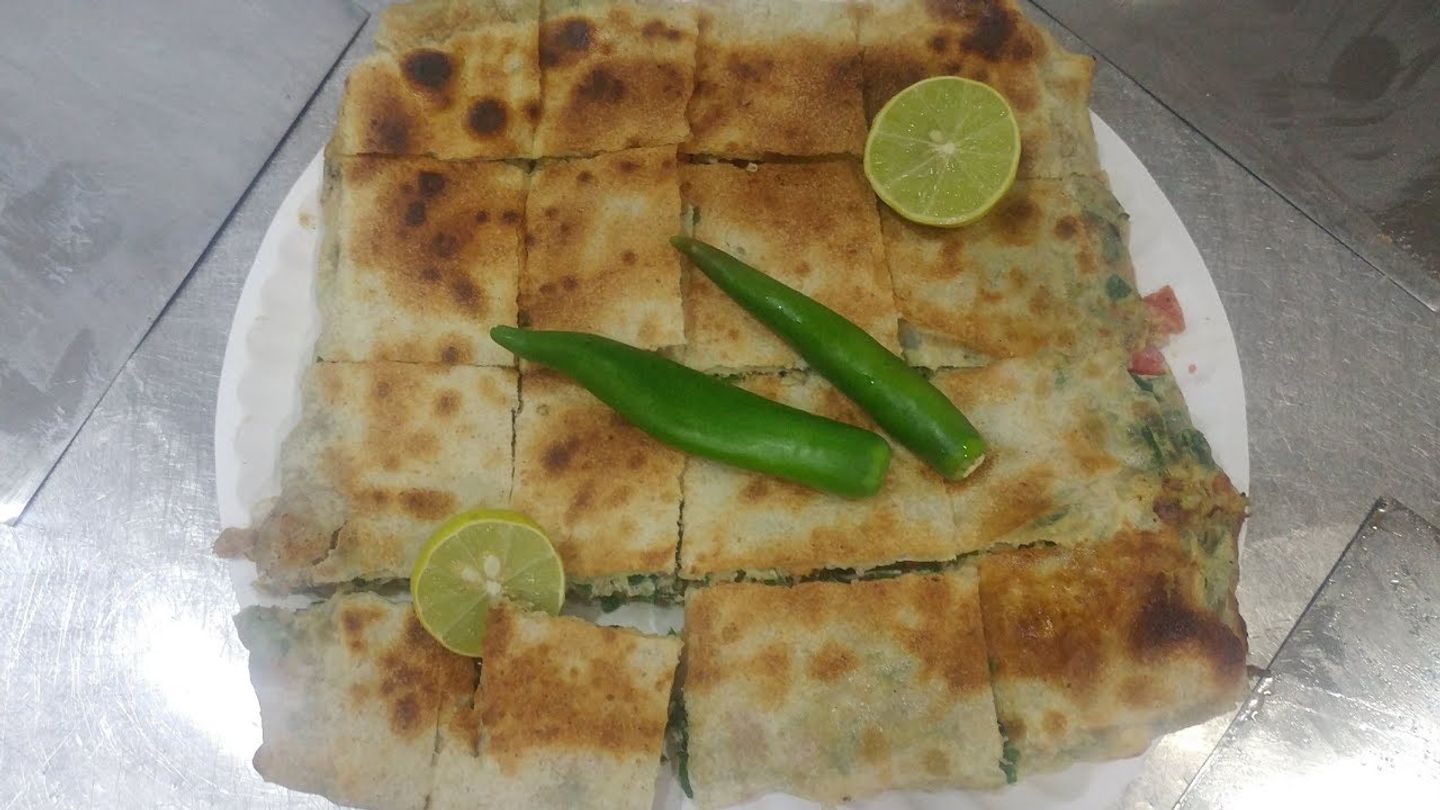 Salty Mutabbak With Salty Cheese