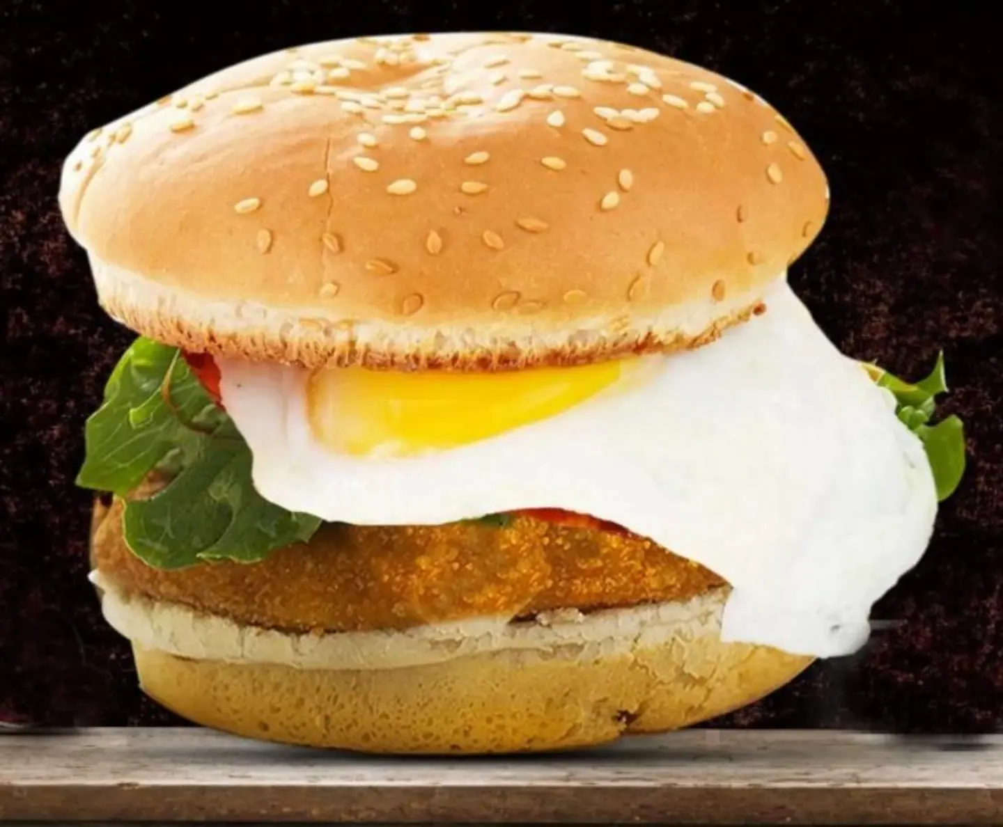 Chicken Burger With Egg