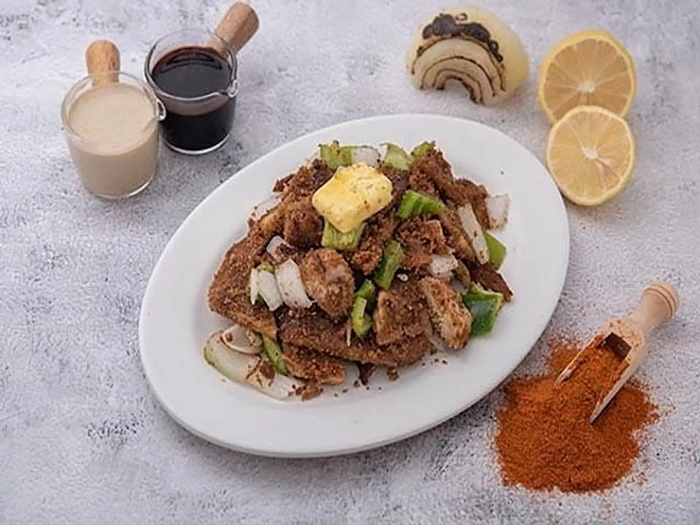 مدفون سمك بالزبدة