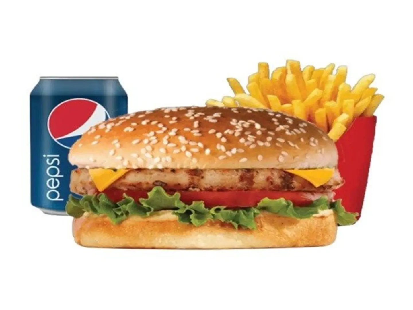 Chicken Burger Combo Meal Package