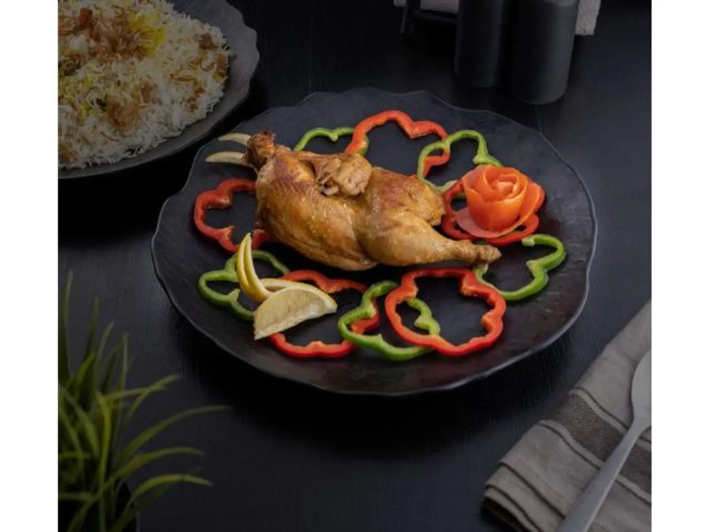 دجاج محمر مع الرز