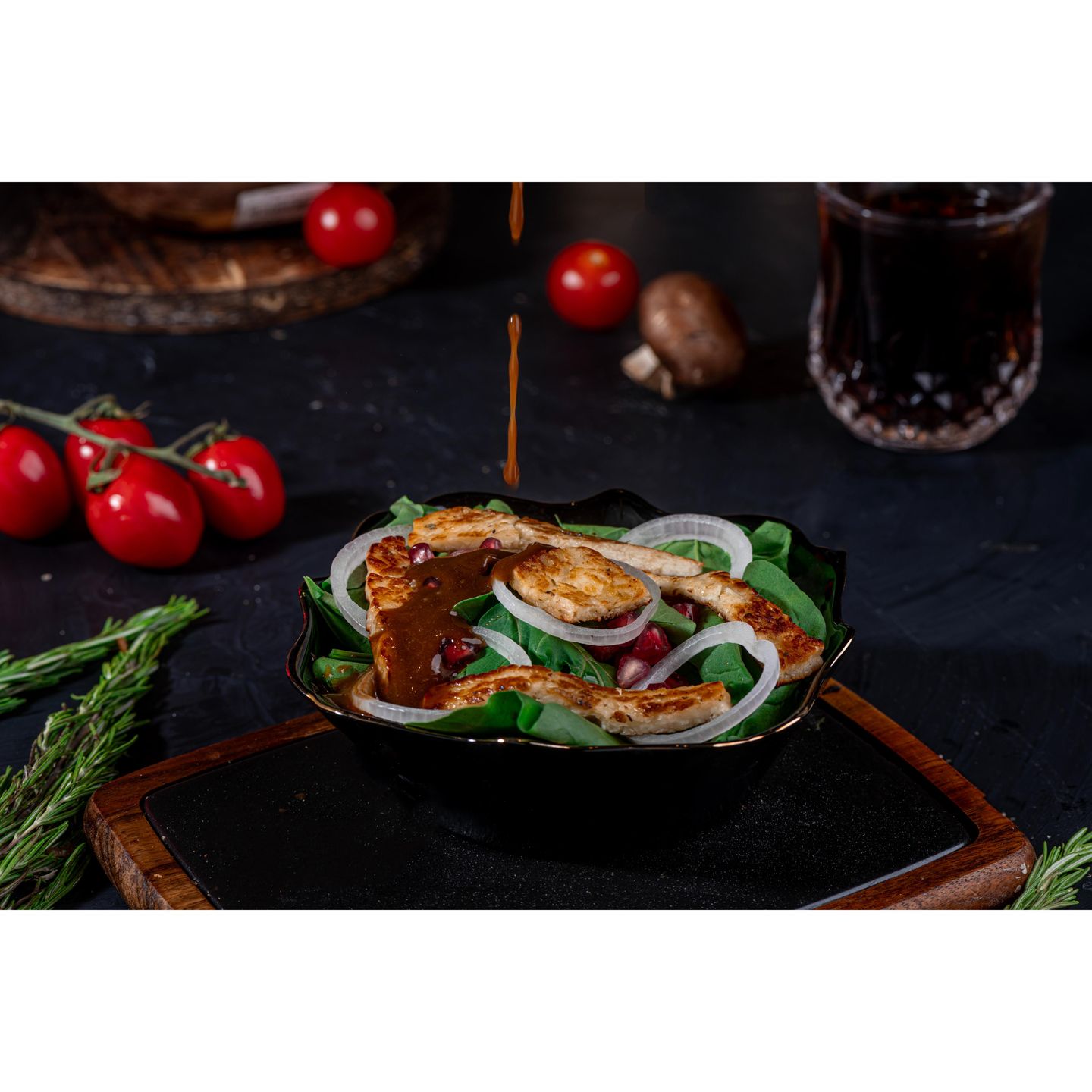 Arugula With Halloum Salad