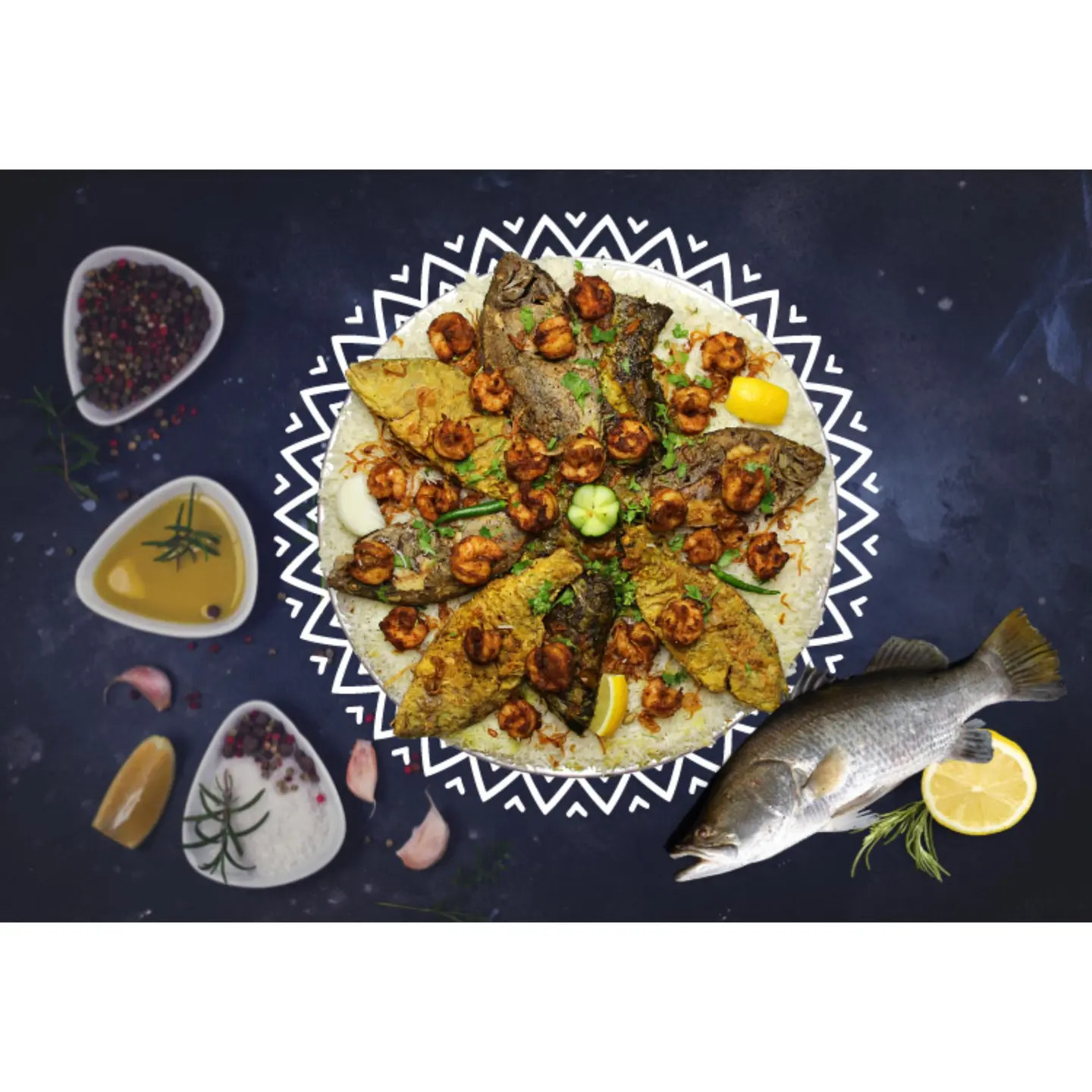 Small Fish Muftah - White Rice