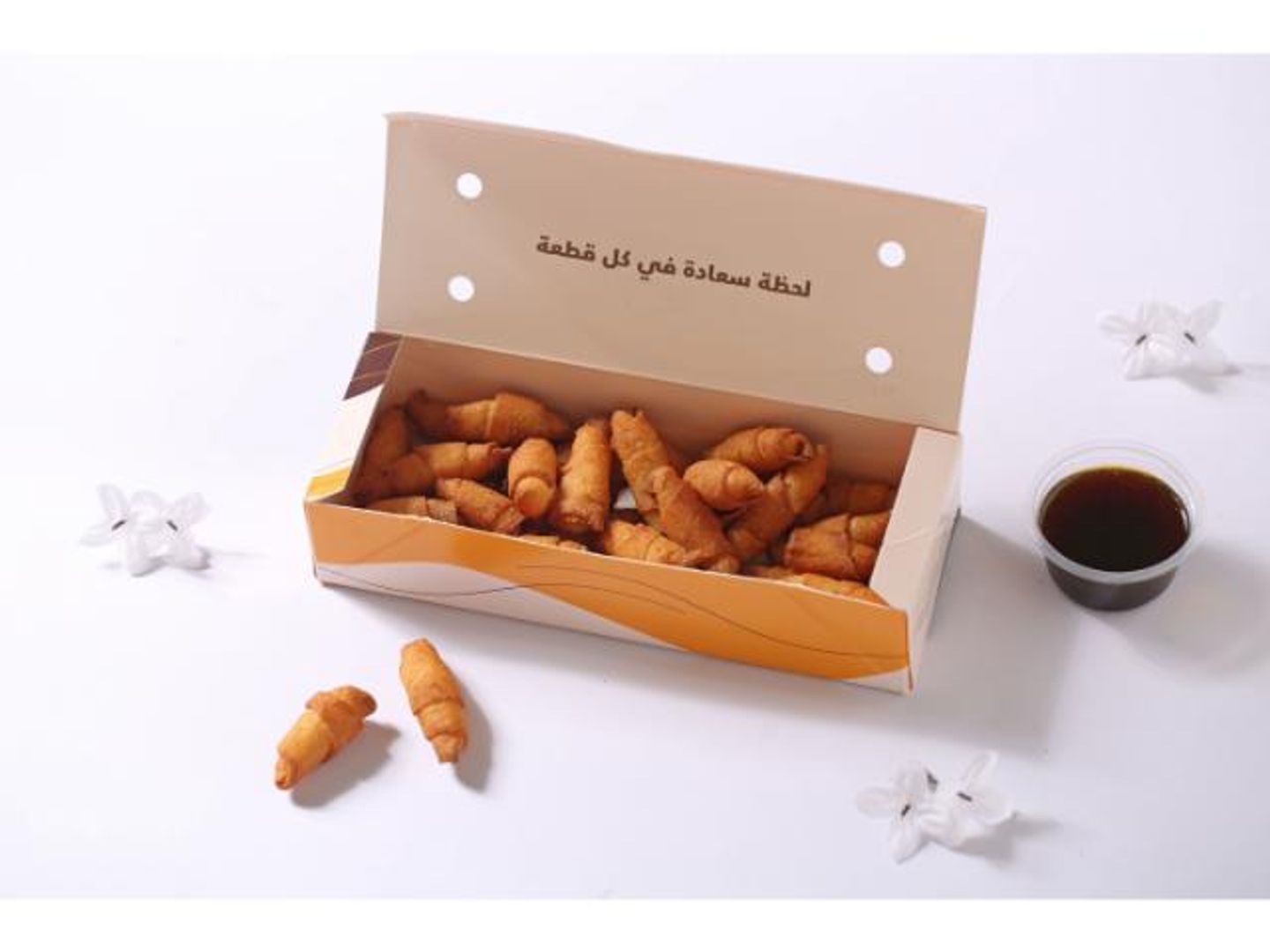 كروسان السميد بحشوة الجبنة الكريمة - صغير