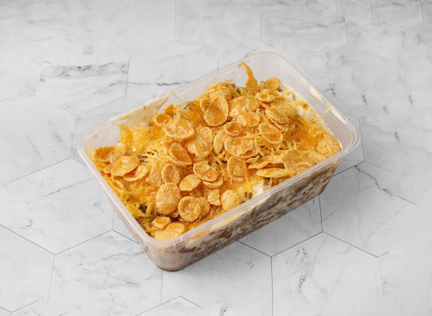Small Areekah With Cheese Cream And Corn Flakes