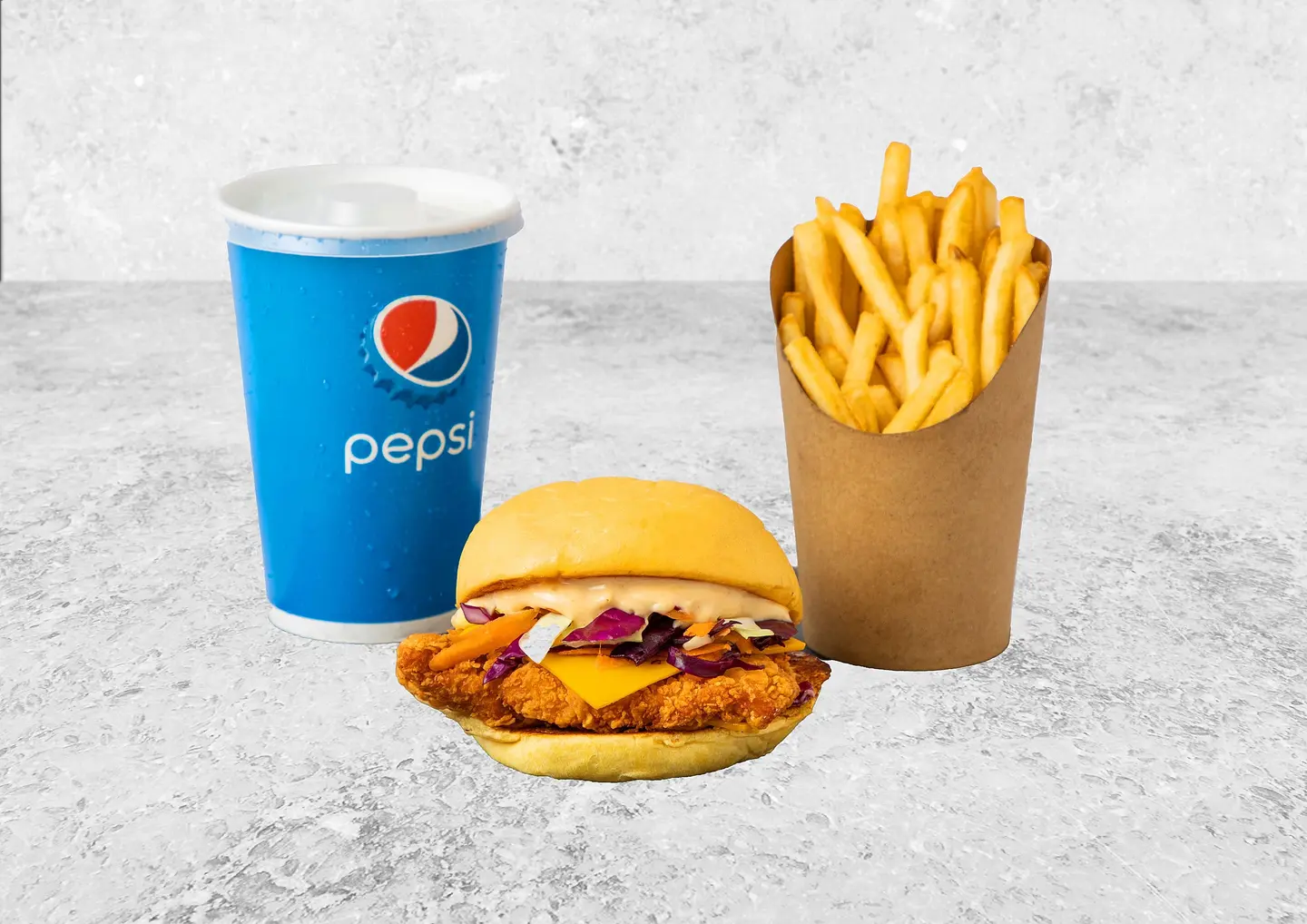 Crispy Chicken Burger Meal