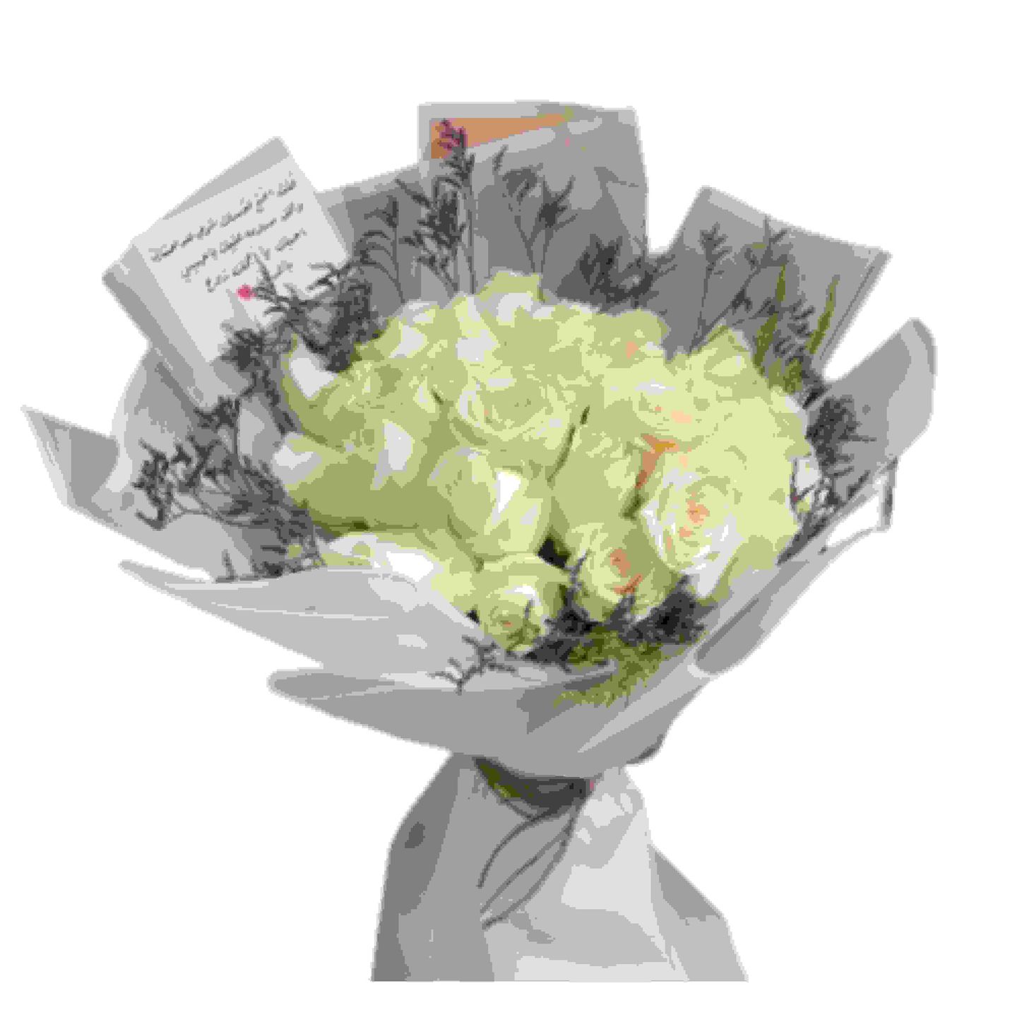 White Heart Bouquet