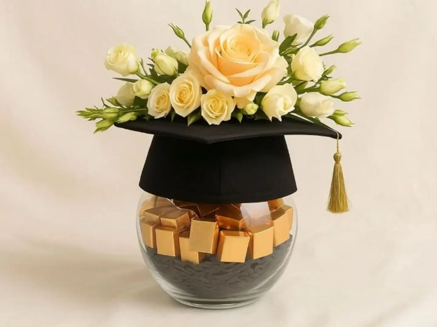 تنسيق قبعة التخرج حلا وورد