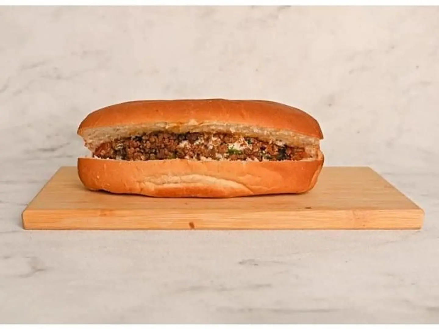 Ground Beef Sandwich With Hummus