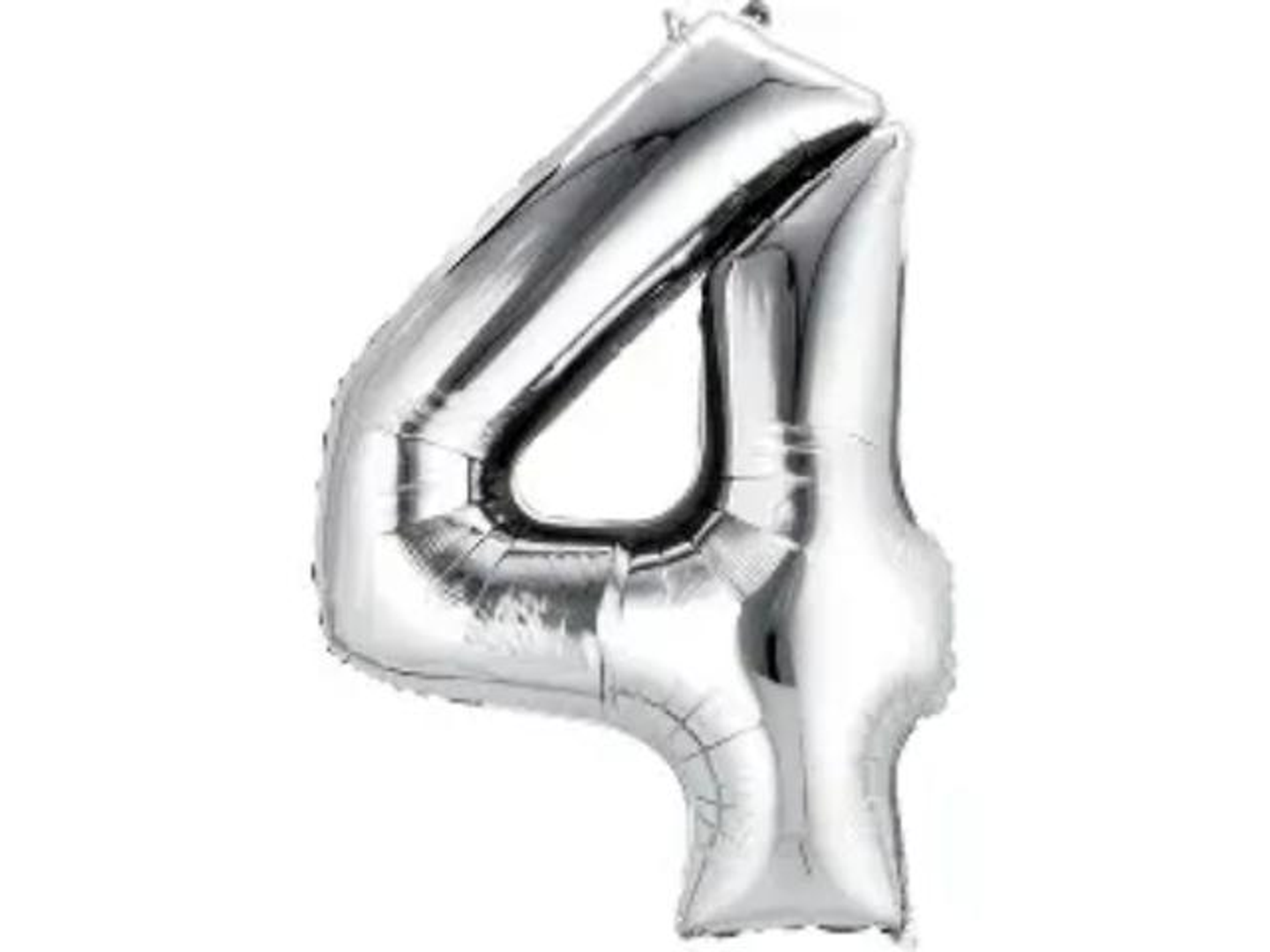 Silver Numbers Balloons 4