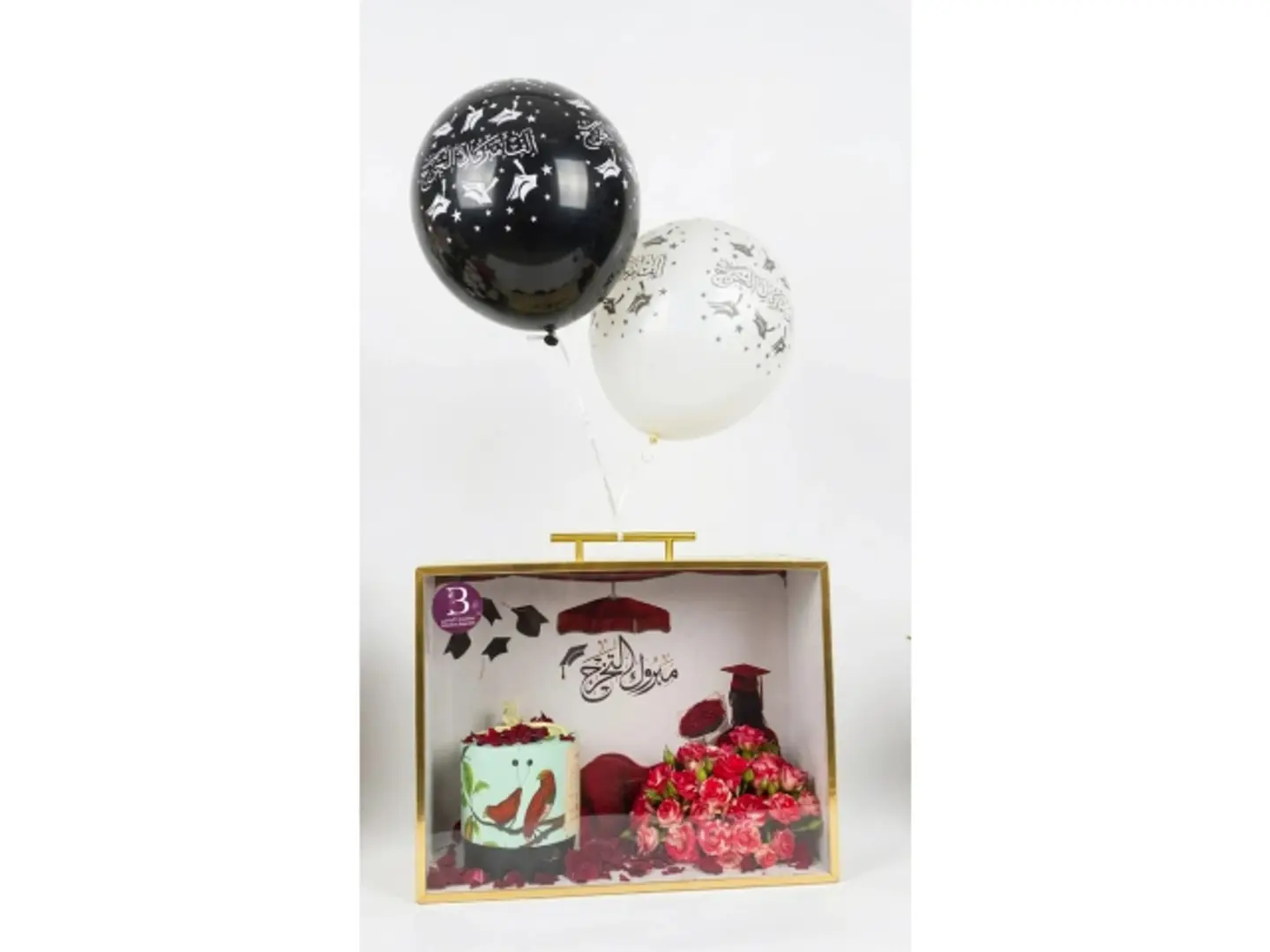 Unique Graduation Box With Roses And Premium Anoush Chocolates